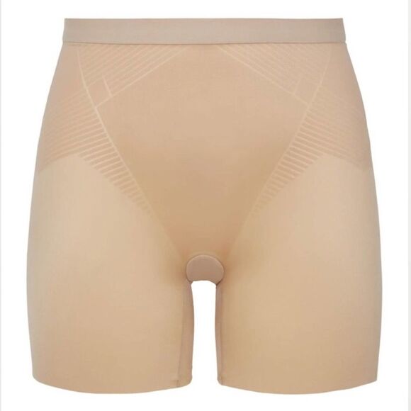 Spanx Women's Thinstincts 2.0 High-Waisted Mid-Thigh Shorts size small - Picture 1 of 8